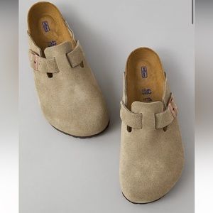 NWOT Sz 41 Birkenstock Boston Soft Footbed Clog Men's/Women’s/Unisex in Taupe